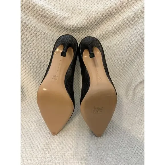 Gianvito Rossi Gianvito 105 Glitter Pumps Black Silver Women’s Size 41